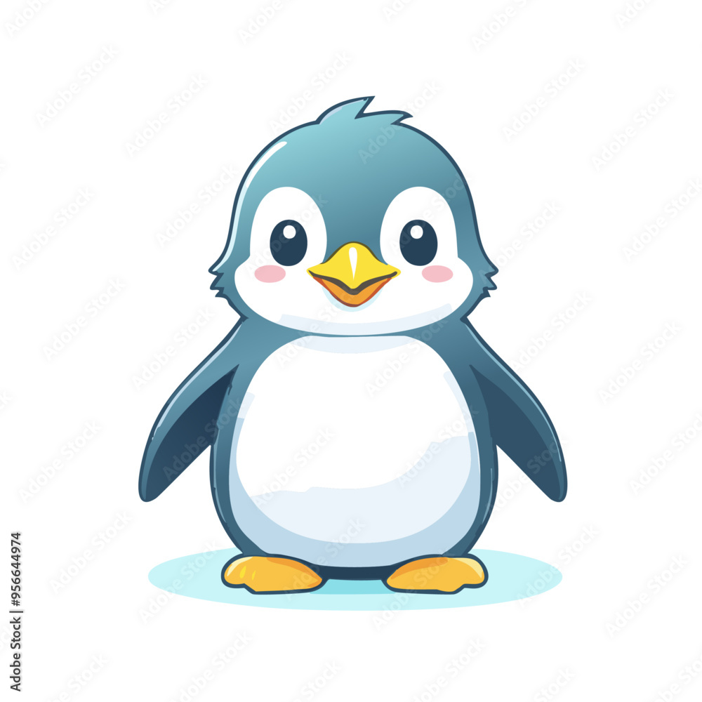 Fototapeta premium Penguin Cute Small Cartoon Baby Animal Character 