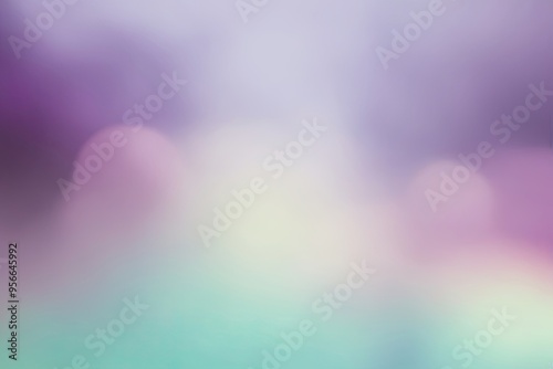 Dreamy Hazy Background in Violet and Mint Gradient with a Chic Flat Style