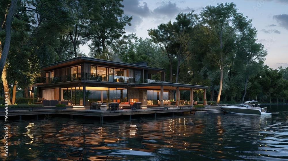 Modern Waterfront Residence Modern Waterfront Residence
