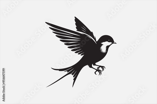 A bird with white background