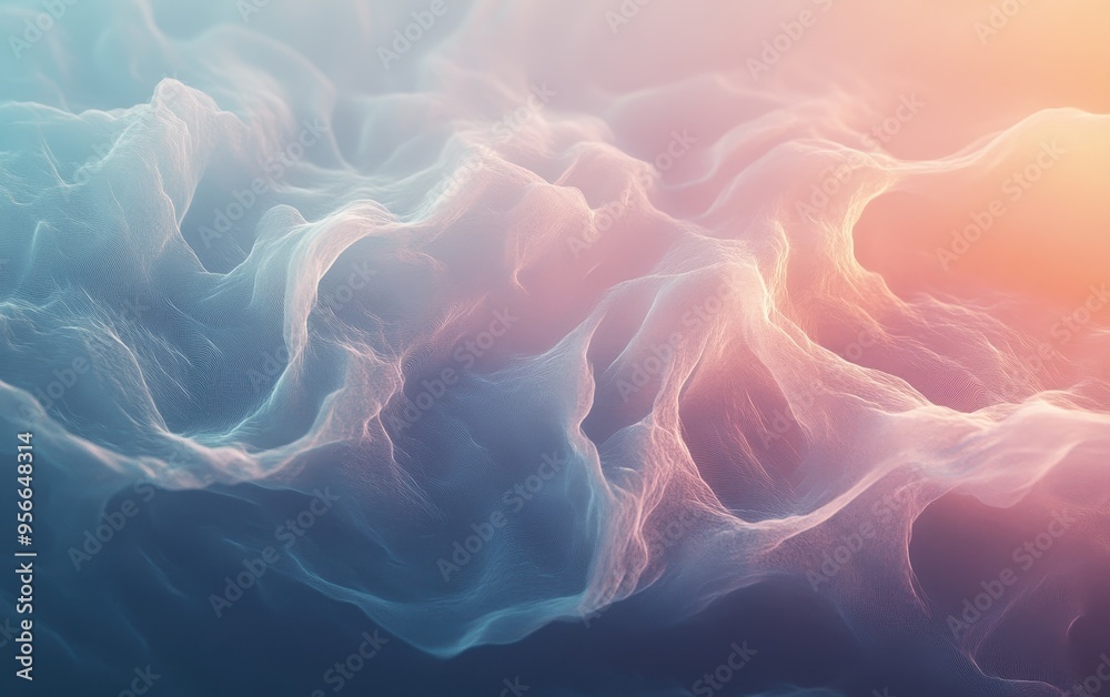 Abstract Wavy Lines Background, Digital Art, Pastel Colors, Minimalist Design, Soft, Smooth, Texture, Digital Painting, Abstract, Pattern. Abstract Wavy Lines Background, Digital Art, Pastel Colors, Minimalist Design, Soft, Smooth, Texture, Digital Painting, Abstract, Pattern.