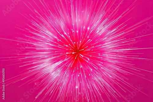 Vibrant Pink Sparkle Burst Effect on Bright Background