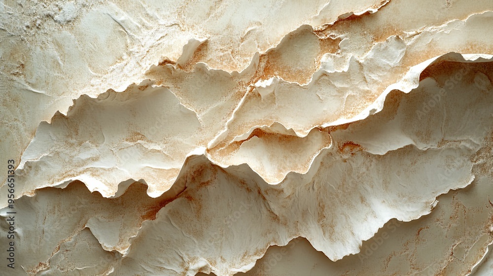 Abstract Textured Wall with White and Brown Hues Abstract Textured Wall with White and Brown Hues
