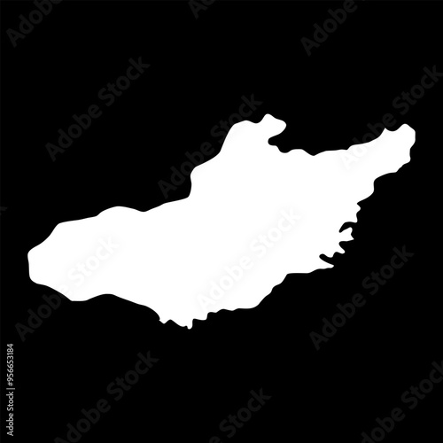 Adiyaman province map, administrative divisions of Turkey. Vector illustration.