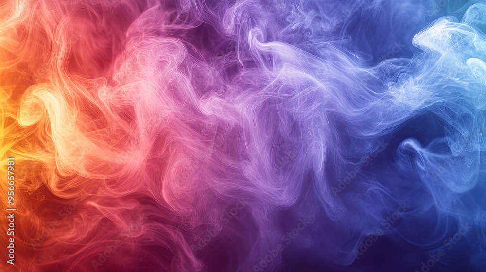 Abstract Swirls of Colorful Smoke Abstract Swirls of Colorful Smoke