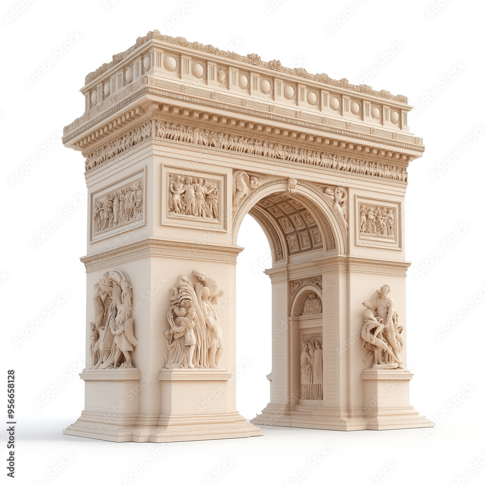 Obraz premium Arc De Triumph Isolated
