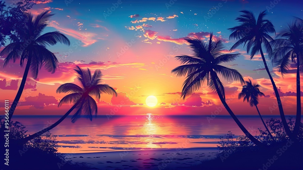 Tropical Sunset Beach Tropical Sunset Beach