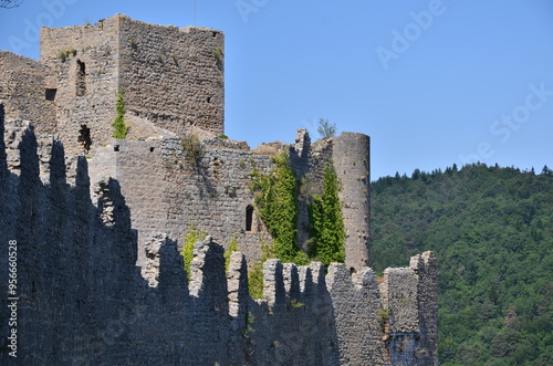 RUINES DU CHÂTEAU CATHARES DE PUILAURENS XIII éme SIÈCLE photo