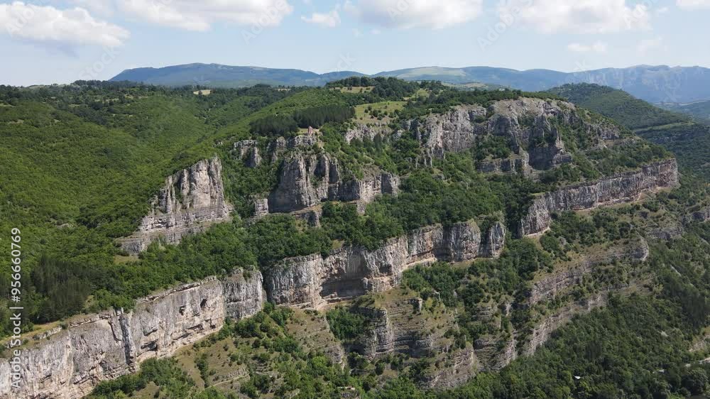 Aerial view of Iskar river Gorge near Lakatnik Rocks, Balkan Mountains, Bulgaria
Aerial view of Iskar river Gorge near Lakatnik Rocks, Balkan Mountains, Bulgaria
