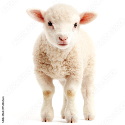 Live Lamb Isolated