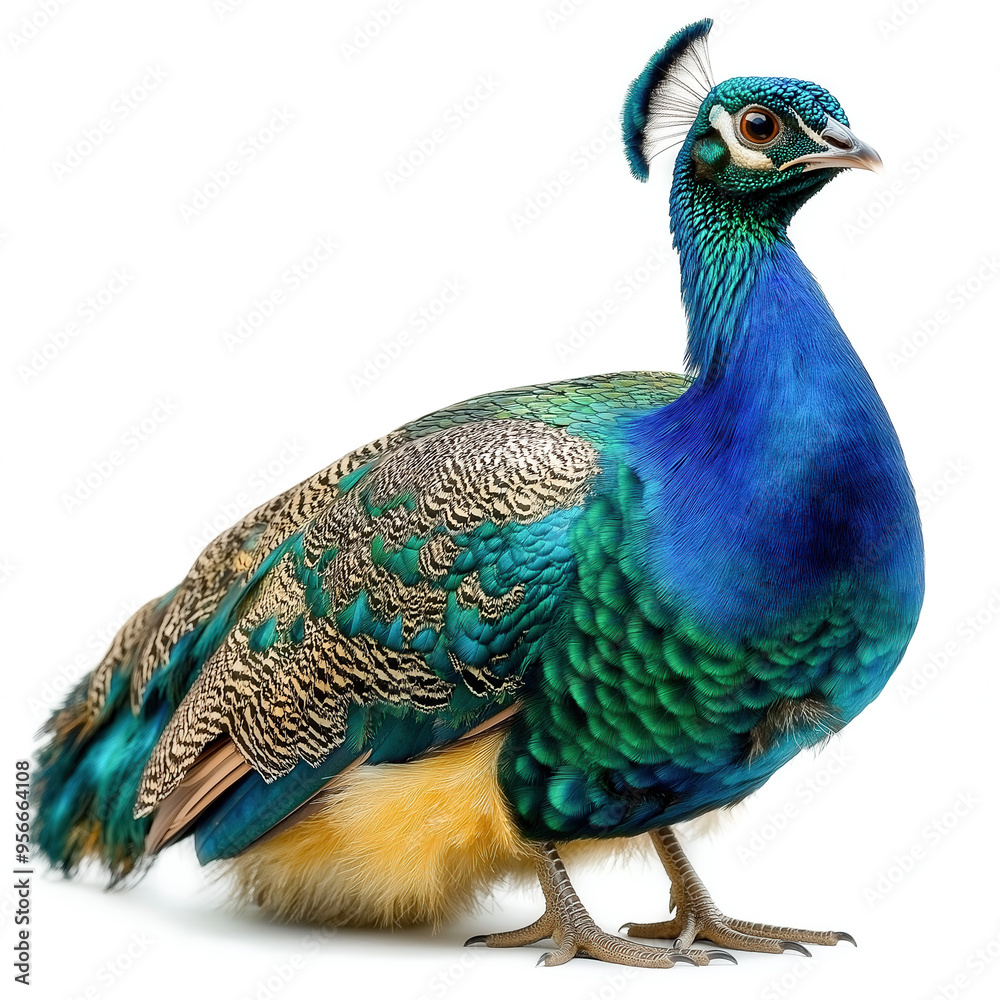 Obraz premium Peahen Isolated
