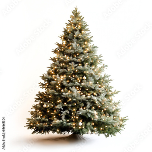 Real Christmas Tree With Li...