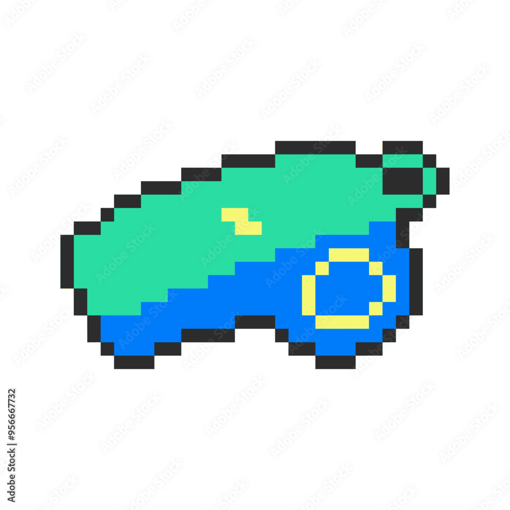 Fototapeta premium coach sport whistle pixel art
