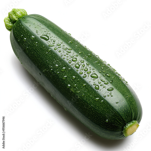 zucchini isolated on white photo