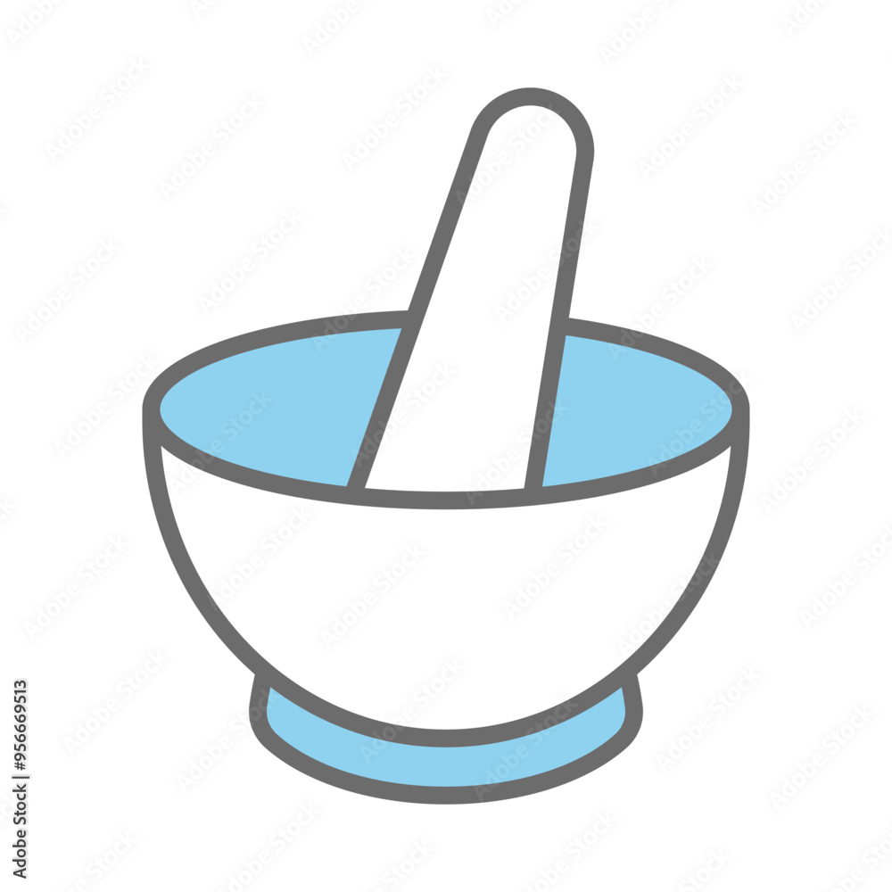 Mortar and Pestle Icon Vector Design Template Mortar and Pestle Icon Vector Design Template