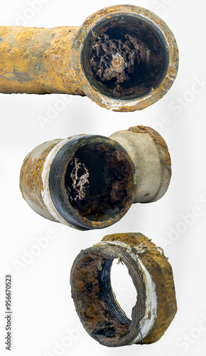 cast iron pipe 90 degree elbow  80 mm diameter broken by corosion and water pressure for along time