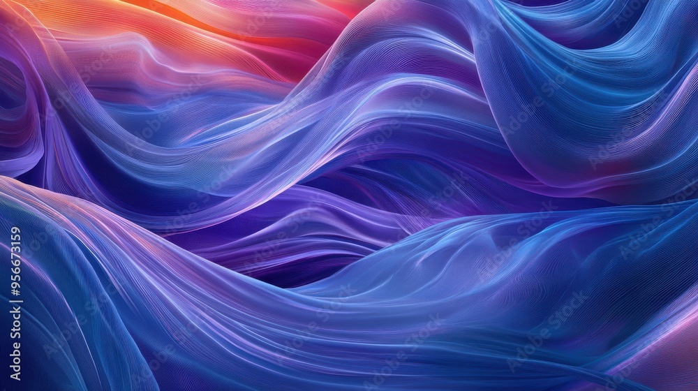 Abstract Blue and Purple Swirling Lines Background Abstract Blue and Purple Swirling Lines Background