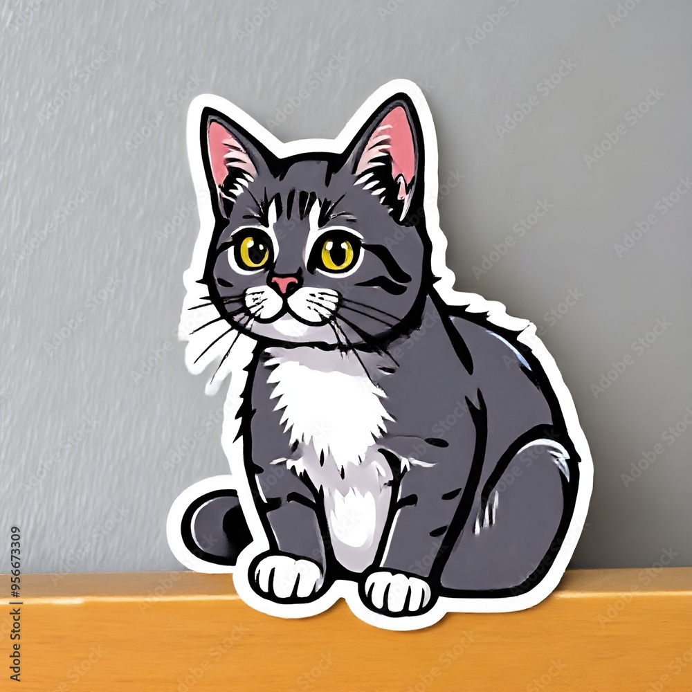 Obraz premium Cat Stickers