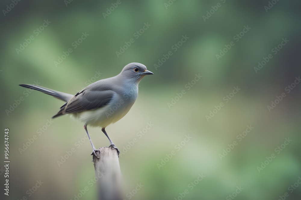 Obraz premium Grant bird blurry nature background, AI Generated