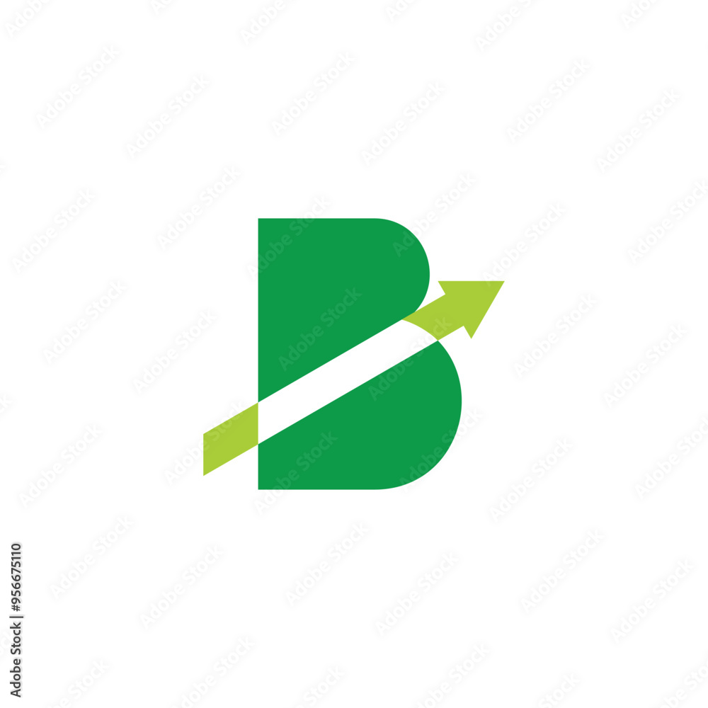 letter b slice arrow simple geometric line logo vector letter b slice arrow simple geometric line logo vector