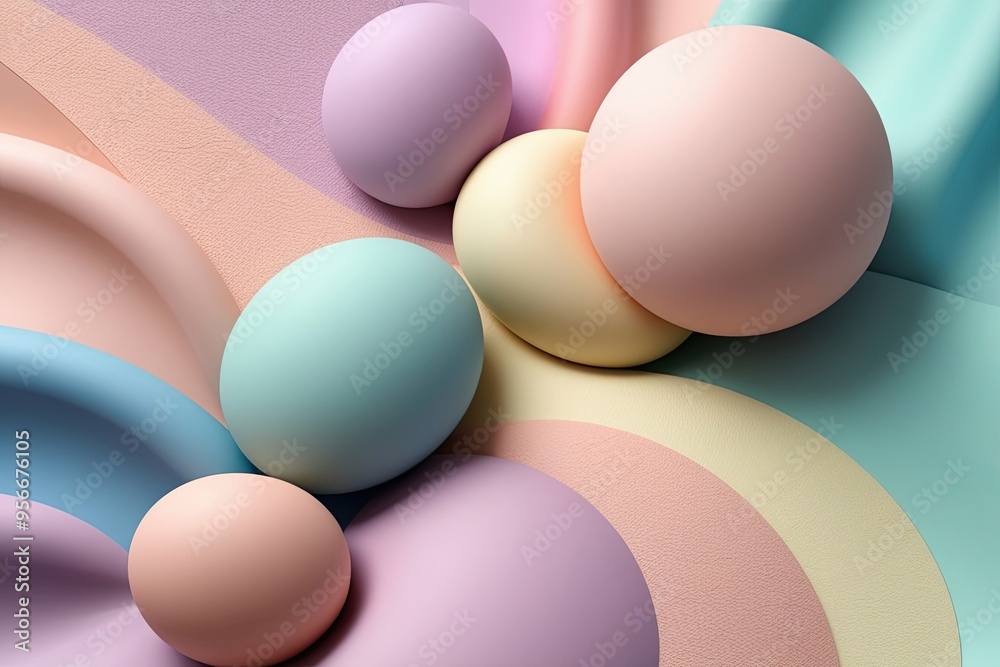 Soft Pastel Color Abstract Illustration with Smooth Texture and Elegant Tones Soft Pastel Color Abstract Illustration with Smooth Texture and Elegant Tones