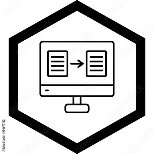 Online Translator Vector Icon Design