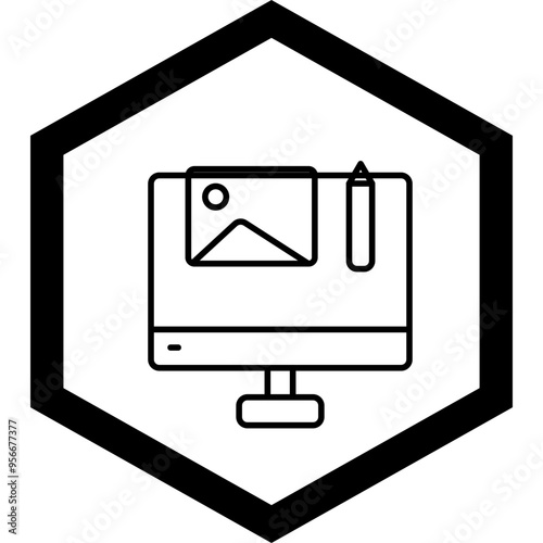 Photo Editing Vector Icon Design