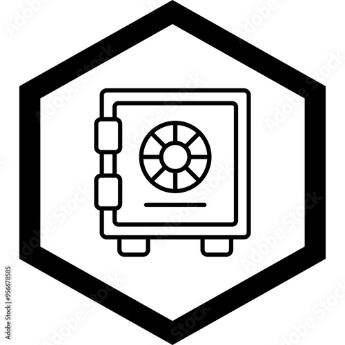 Strongbox Vector Icon Design