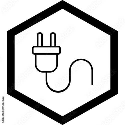 Plug Vector Icon Design