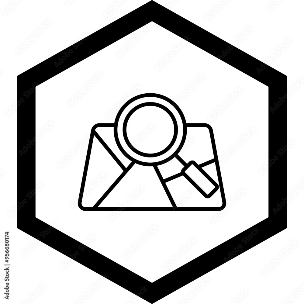 Search Map Vector Icon Design Search Map Vector Icon Design