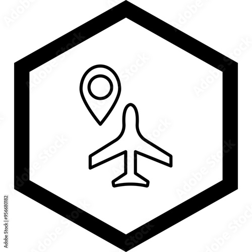 Sharp Bend Vector Icon Design