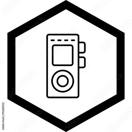 Audio Recorder Vector Icon Design