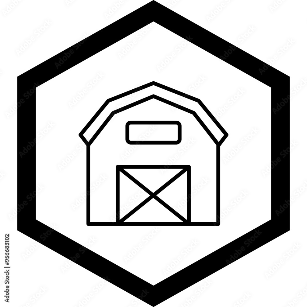 Warehouse Vector Icon Design Warehouse Vector Icon Design