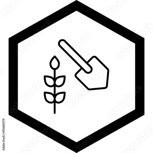 Hoe Vector Icon Design