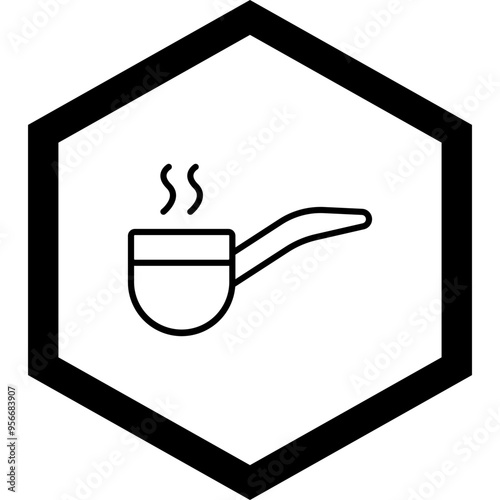 Smoking Pipe Vector Icon Design