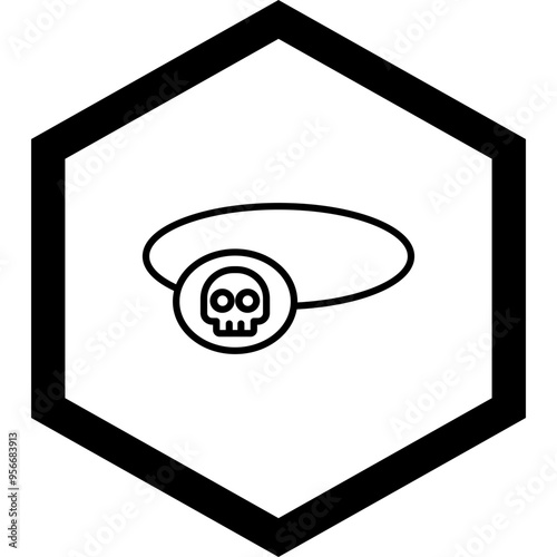 Eyepatch Vector Icon Design