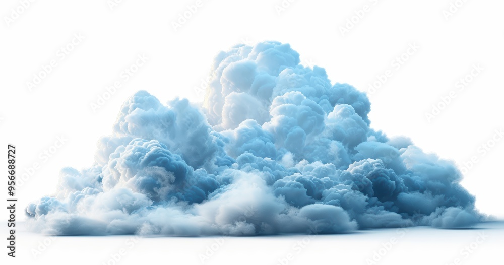 Cumulus cloud formation on white background natural phenomenon in stock photography Cumulus cloud formation on white background natural phenomenon in stock photography