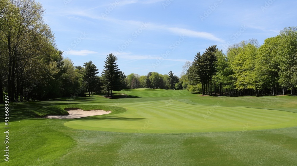 Fototapeta premium Scenic Golf Course Landscape