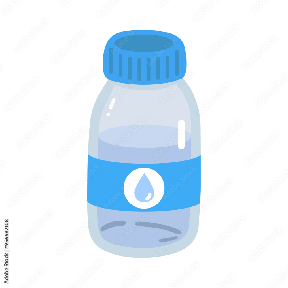 Vector illustration of a bottle of water Vector illustration of a bottle of water