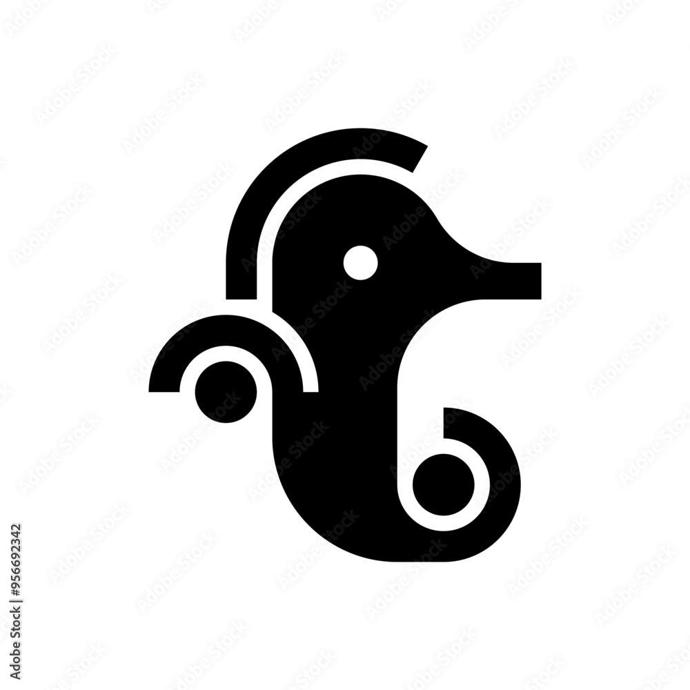 Seahorse logo. Icon design. Template elements Seahorse logo. Icon design. Template elements
