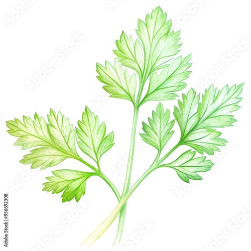 A delicate hand drawn illustration of a chickling vetch plant.