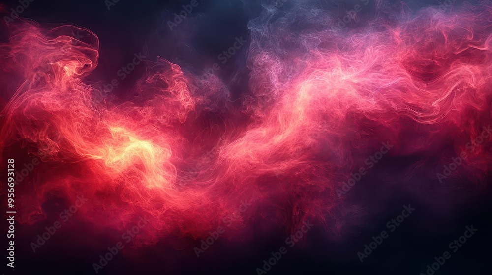 Cosmic Inferno: Vibrant Nebula Swirls in a Sea of Pink and Purple Celestial Flames Cosmic Inferno: Vibrant Nebula Swirls in a Sea of Pink and Purple Celestial Flames
