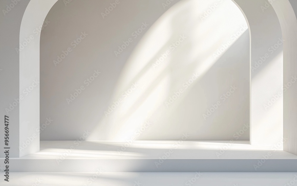 Minimalist Abstract White Background with Soft Shadows and Light Reflections, Ideal for Product Display or Advertising Backdrop in a Studio Setting Minimalist Abstract White Background with Soft Shadows and Light Reflections, Ideal for Product Display or Advertising Backdrop in a Studio Setting