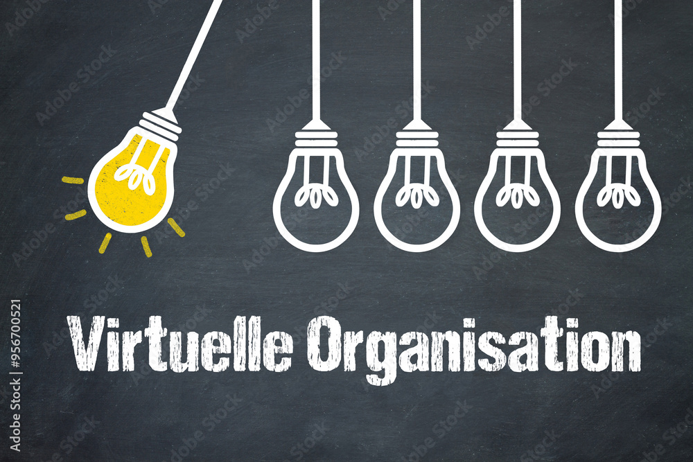 Fototapeta premium Virtuelle Organisation 