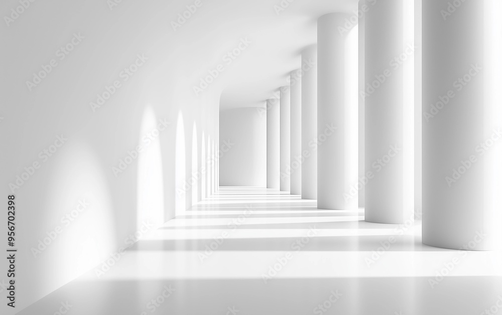 Minimalist Abstract White Background with Soft Shadows and Light Reflections, Ideal for Product Display or Advertising Backdrop in a Studio Setting Minimalist Abstract White Background with Soft Shadows and Light Reflections, Ideal for Product Display or Advertising Backdrop in a Studio Setting