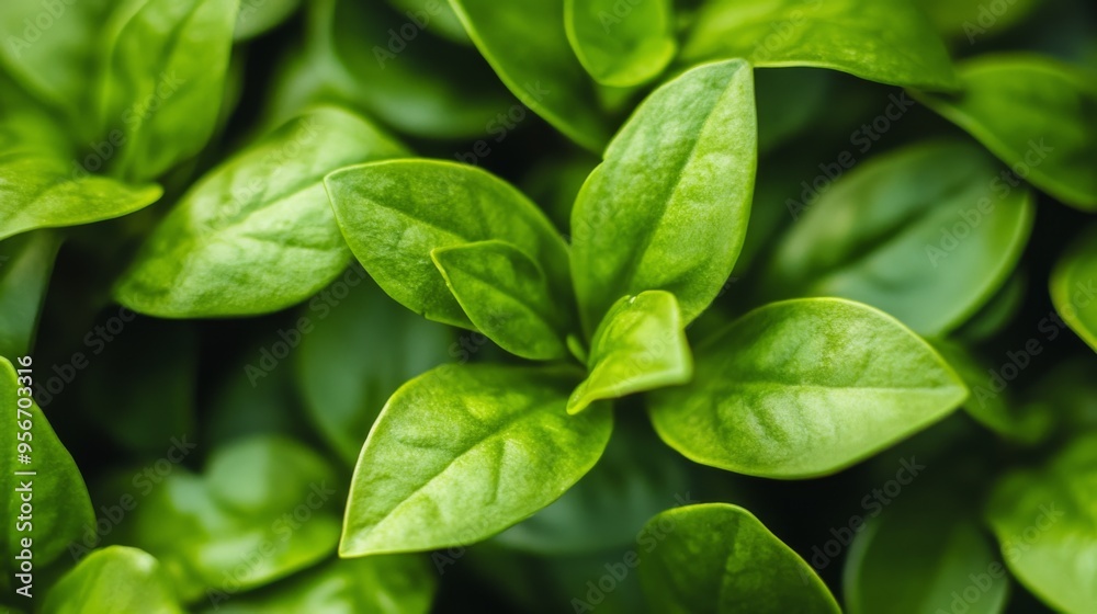 Close-Up of Fresh Green Leaves Close-Up of Fresh Green Leaves
