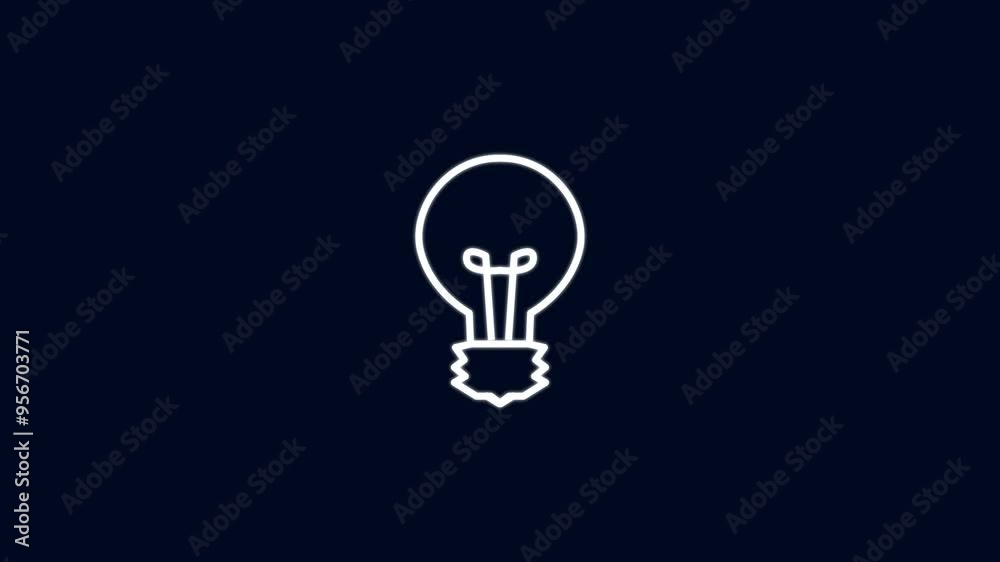 Light Bulb icon animation. Light Bulb icon animation.