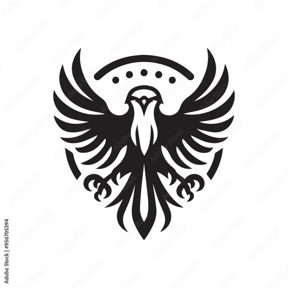 Obraz premium Minimalist eagle logo