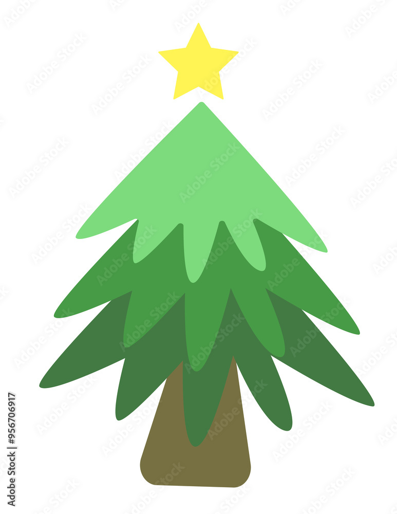 Obraz premium Christmas tree icon