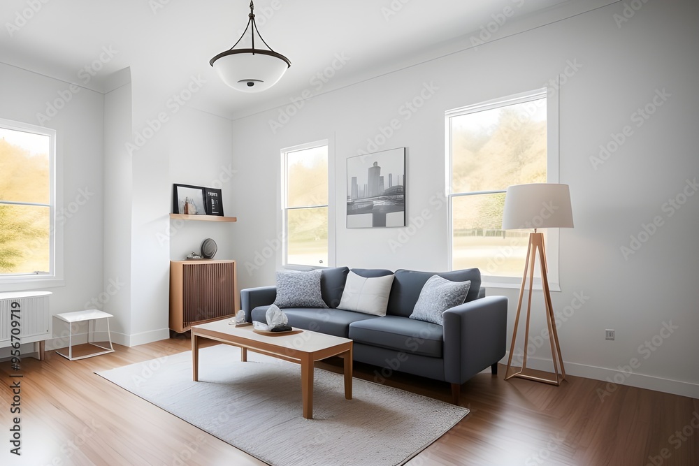 Fototapeta premium american style internal home design living